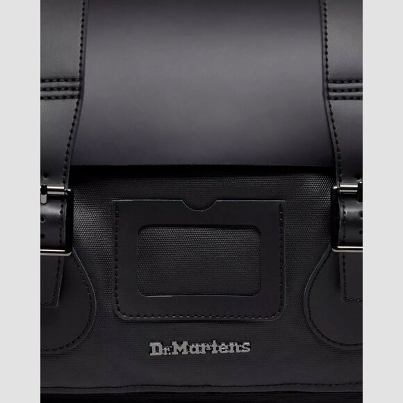 Dr. Martens Black Leather & Canvas Messenger Laptop Bag EUC - Picture 7 of 12